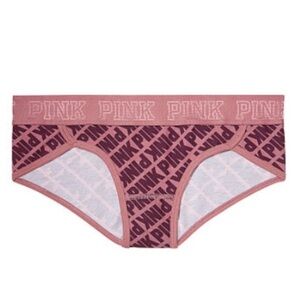 New Victoria’s Secret PINK Logo Hipster Panties - Large - Begonia